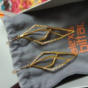 ALEXIS BITTAR Swarovski Crystal Kite Earrings